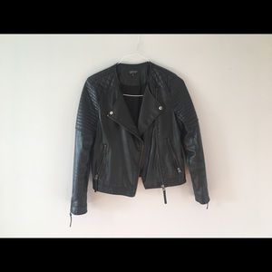 Topshop faux leather jacket